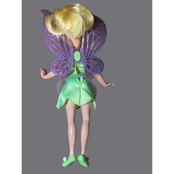 Disney Tinker Bell Doll With Glittery Wings and Green Dress - Picture 8 of 11